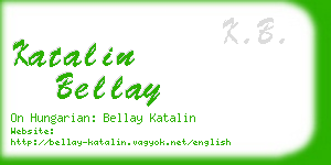 katalin bellay business card